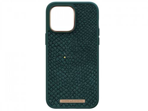 Njord Salmon Leather Magsafe Case iPhone 14 Pro Max Jord | Dark Green